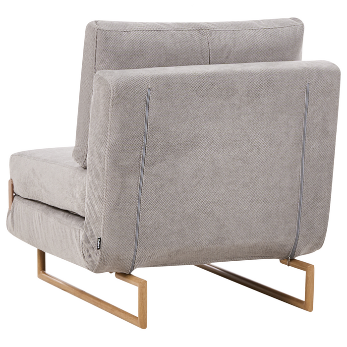 Beliani - JERSLEV - 1-zits slaapbank - Grijs - Polyester