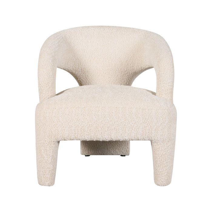 Fauteuil Brock - Beige|Creme|Wit - Bouclé
