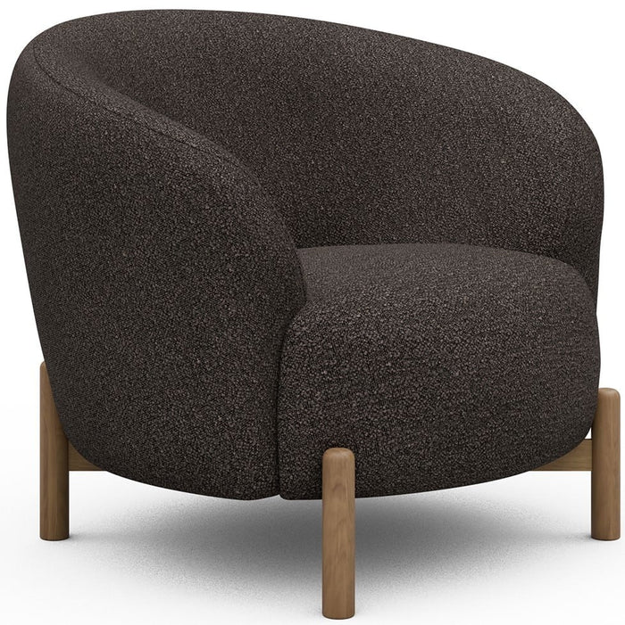 Kragelund Gran Fauteuil Taupe Bouclé | Eiken