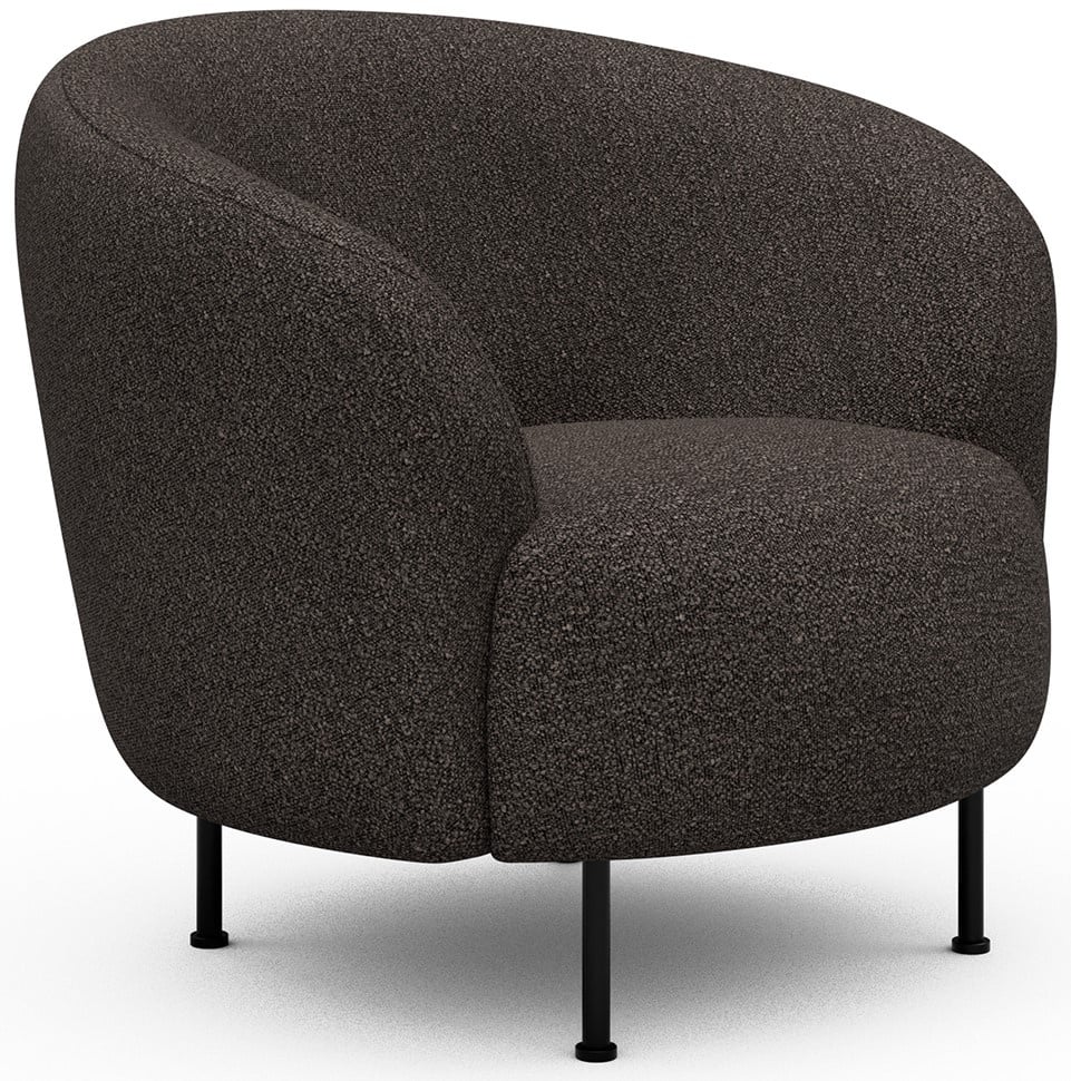 Kragelund Gran Fauteuil Taupe Bouclé Cirkel-Poot