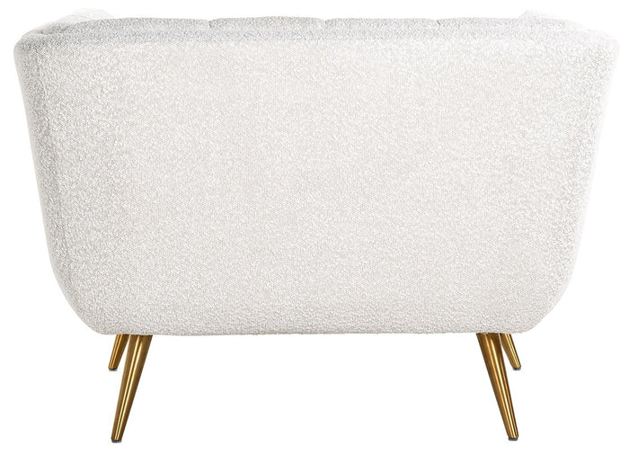 Richmond Interiors Huxley Fauteuil Wit Bouclé