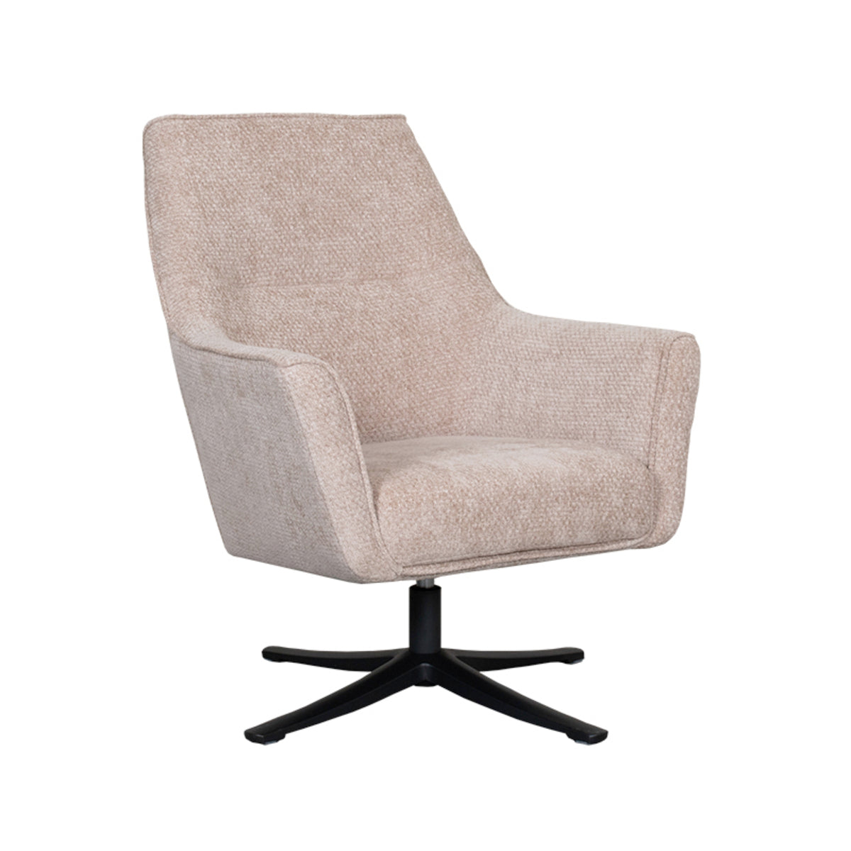 LABEL51 - Draaifauteuil Tod - Clay Elite - Zwart Metaal