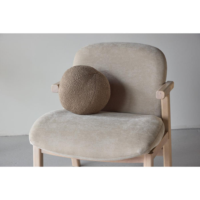 Svea - Nakamura fauteuil - rubberhout en stof - beige