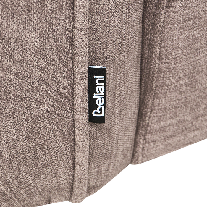 Beliani - CHEVANNES - Chaise longue - Lichtbruin - Linkszijdig - Stof