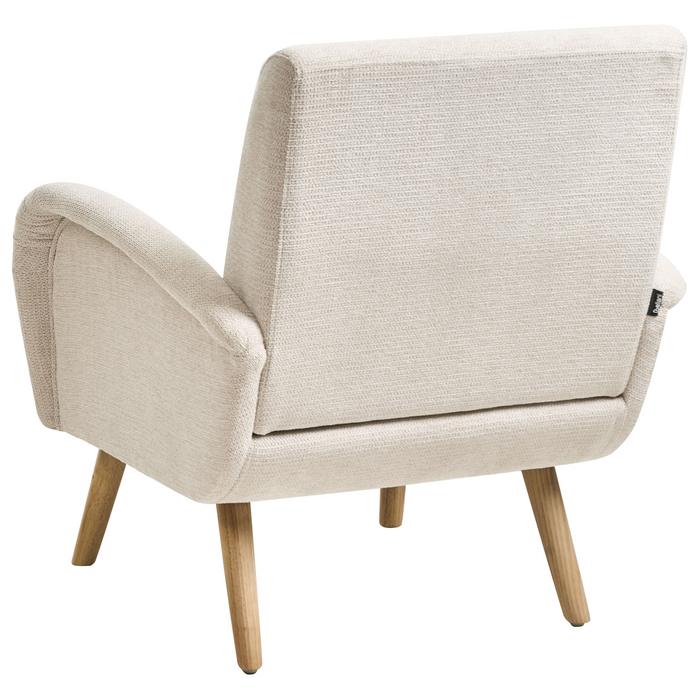 Beliani - PLASSEN - Fauteuil - Lichtbeige - Stof
