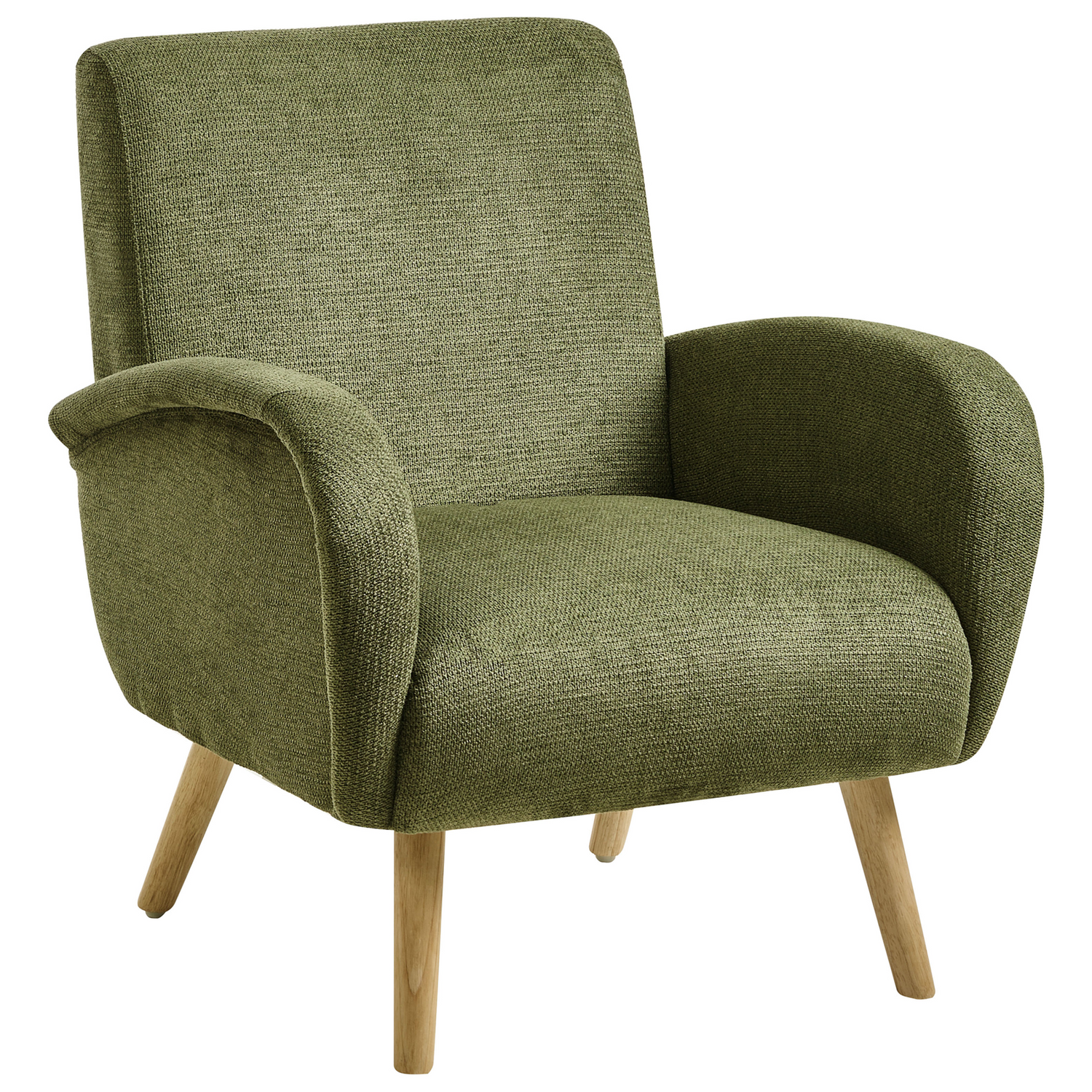 Beliani - PLASSEN - Fauteuil - Groen - Stof