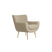 Light & Living Light&living Stoel 79x76x79 cm VINSTRA beige+goud