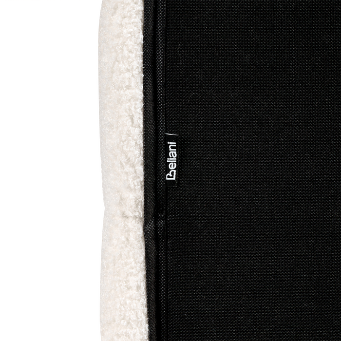 Beliani-CRESSAT-Tweepersoonsbed-Off-white-140 x 200 cm-Bouclé