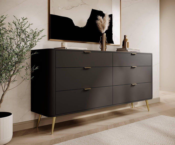 NADUVI Collection Dressoir Olivia 6 lades