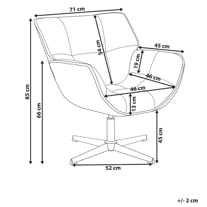 Beliani - AUMA - Fauteuil - Groen - Polyester