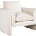 Richmond Interiors Sandro Wit Chenille Fauteuil