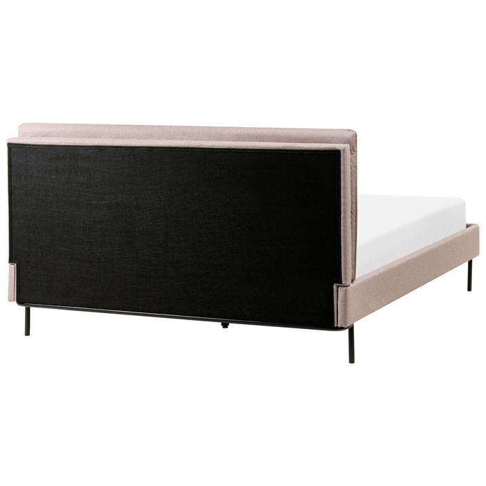 Beliani - CORIO - Tweepersoonsbed - Taupe - 160 x 200 cm - Polyester