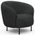 Kragelund Gran Fauteuil Houtskool Zwart Bouclé Cirkel-Poot