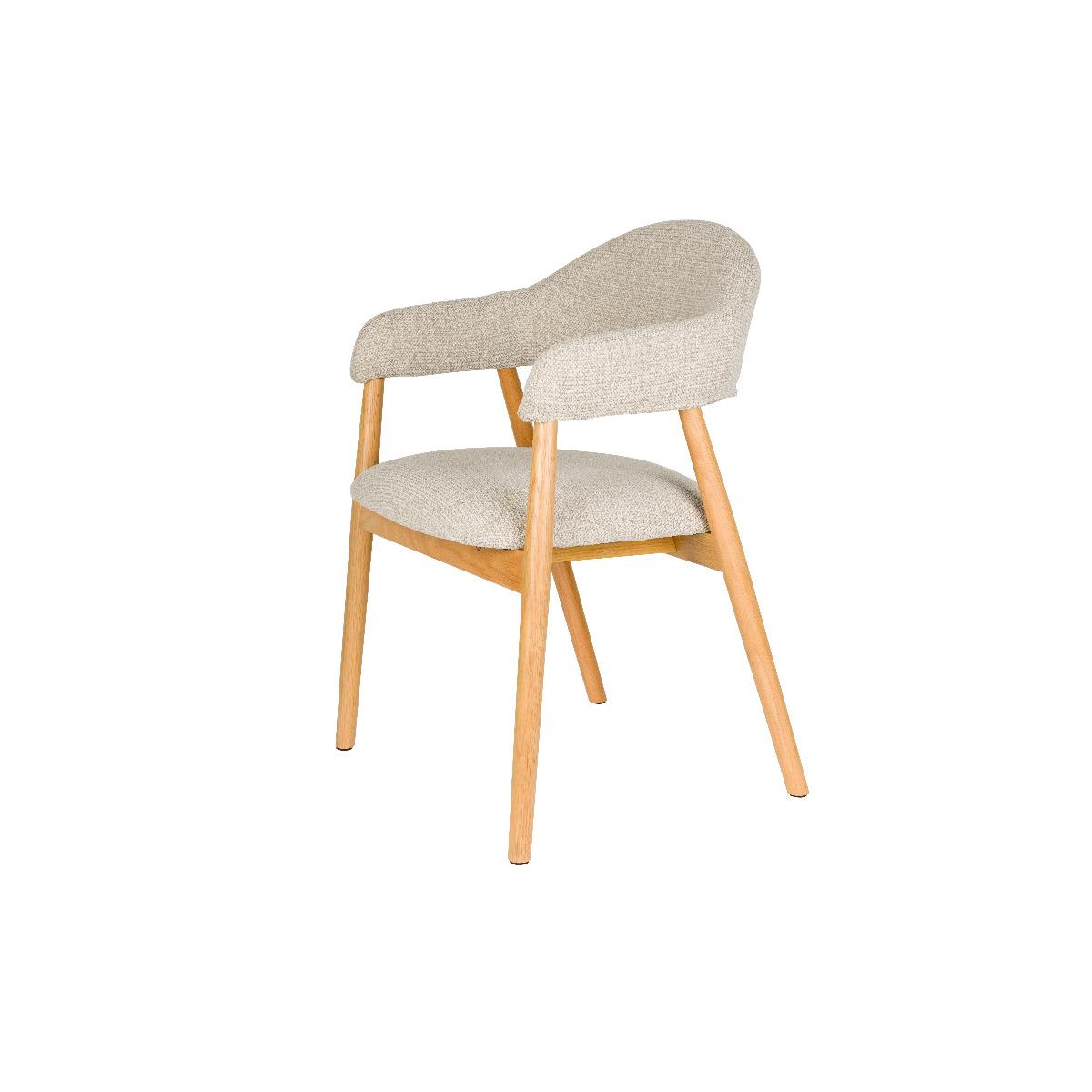 Puur - Clay fauteuil hout - lichtbruin