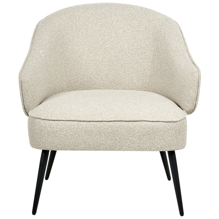Beliani - KAYLA - Fauteuil - Lichtbeige - Bouclé