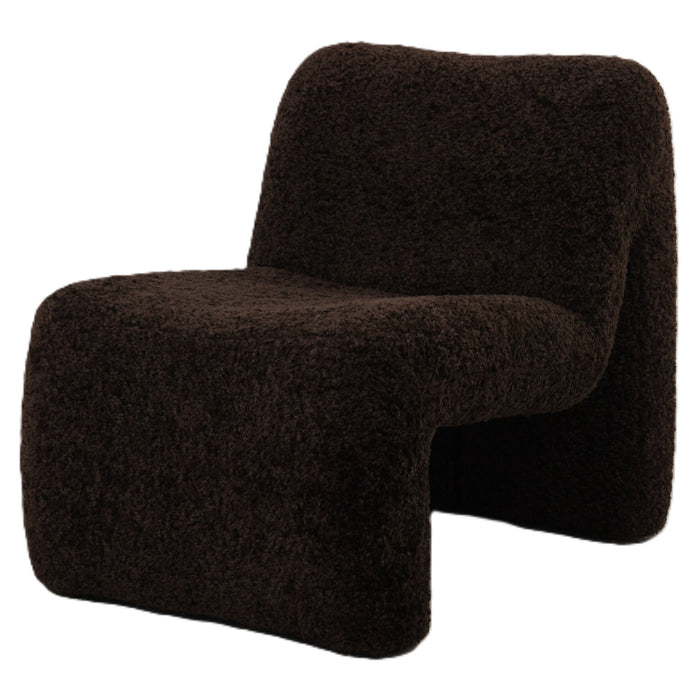 PTMD Oslo Fauteuil Teddy Coffee