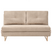 Beliani - JERSLEV - 3-zits slaapbank - Lichtbruin - Stof