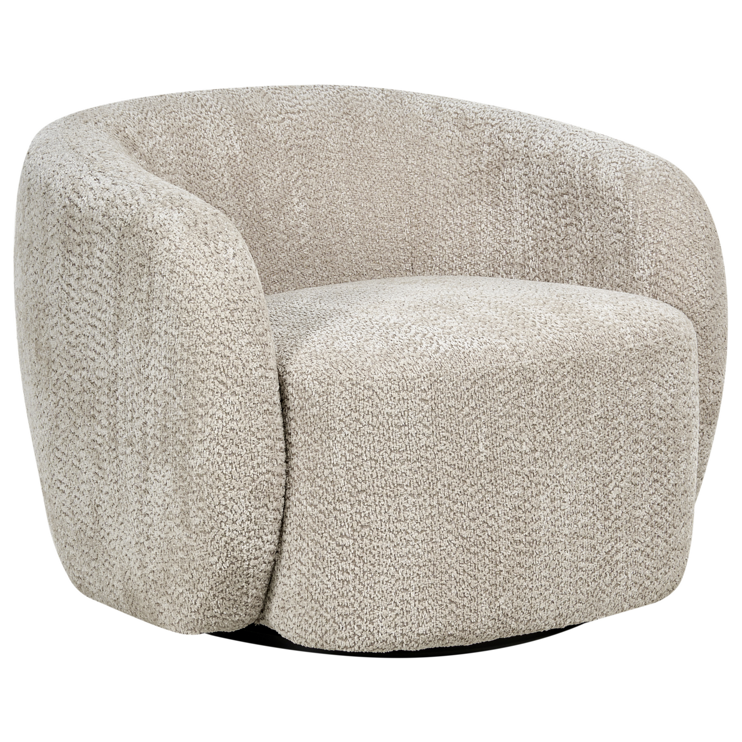 Beliani - TORE - Draaifauteuil - Beige - Polyester