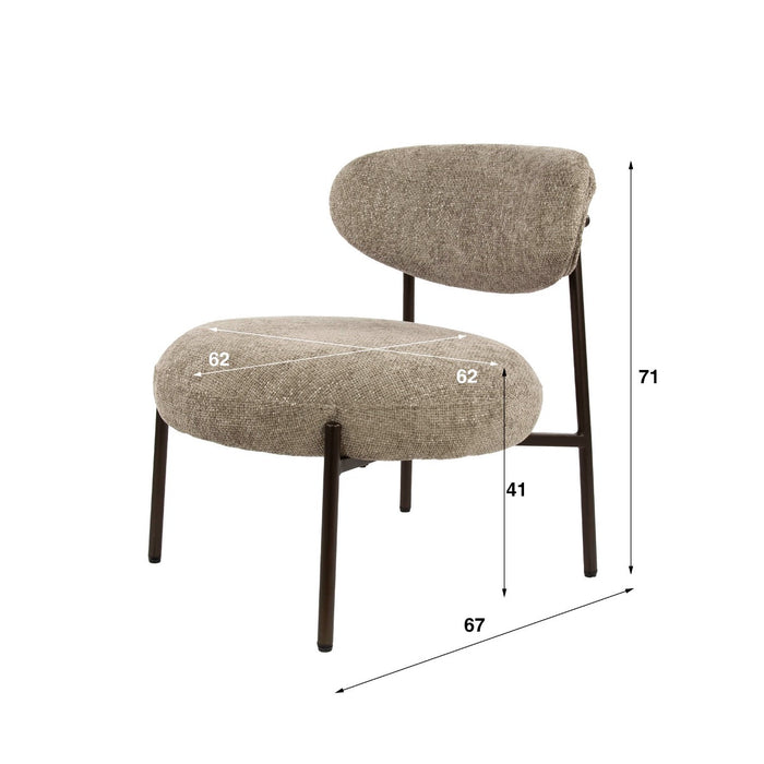 AnLi Style Fauteuil Round Sand