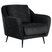 Beliani - EIBY - Fauteuil - Zwart - Chenille