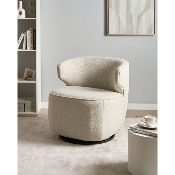 Beliani - MOLLEBY - Fauteuil - Lichtbeige - Bouclé