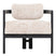 MUST Living Lounge chair Kelly black,75x73x73 cm, luxor sand