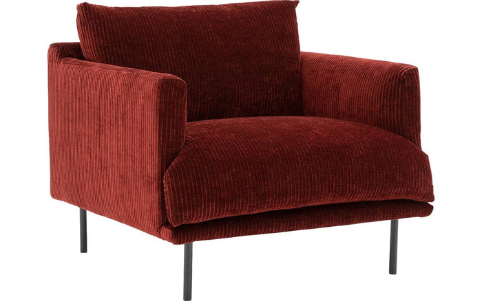 Goossens Fauteuil Luxor in ribstof