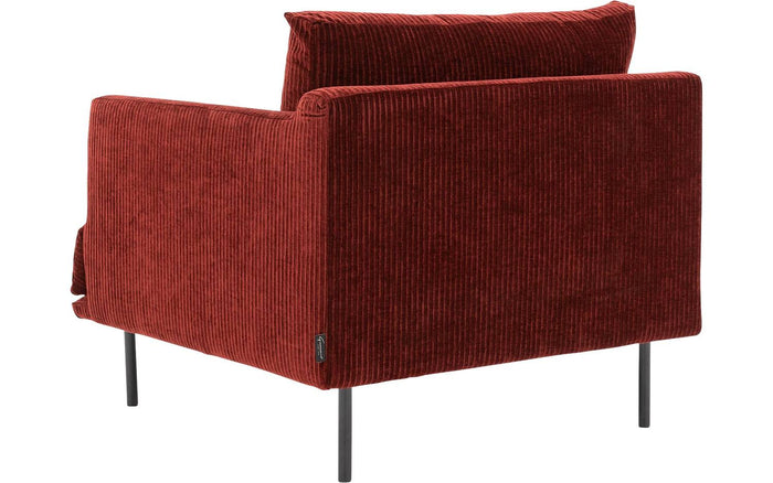 Goossens Fauteuil Luxor in ribstof