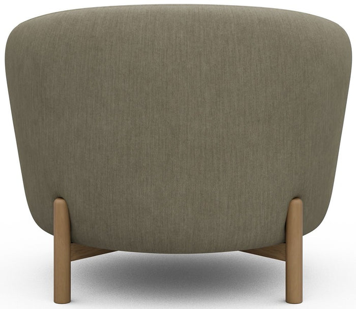 Kragelund Gran Fauteuil Stoffig Zand | Eiken