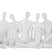 J-Line decoratie 5 Personen - polyresin - wit