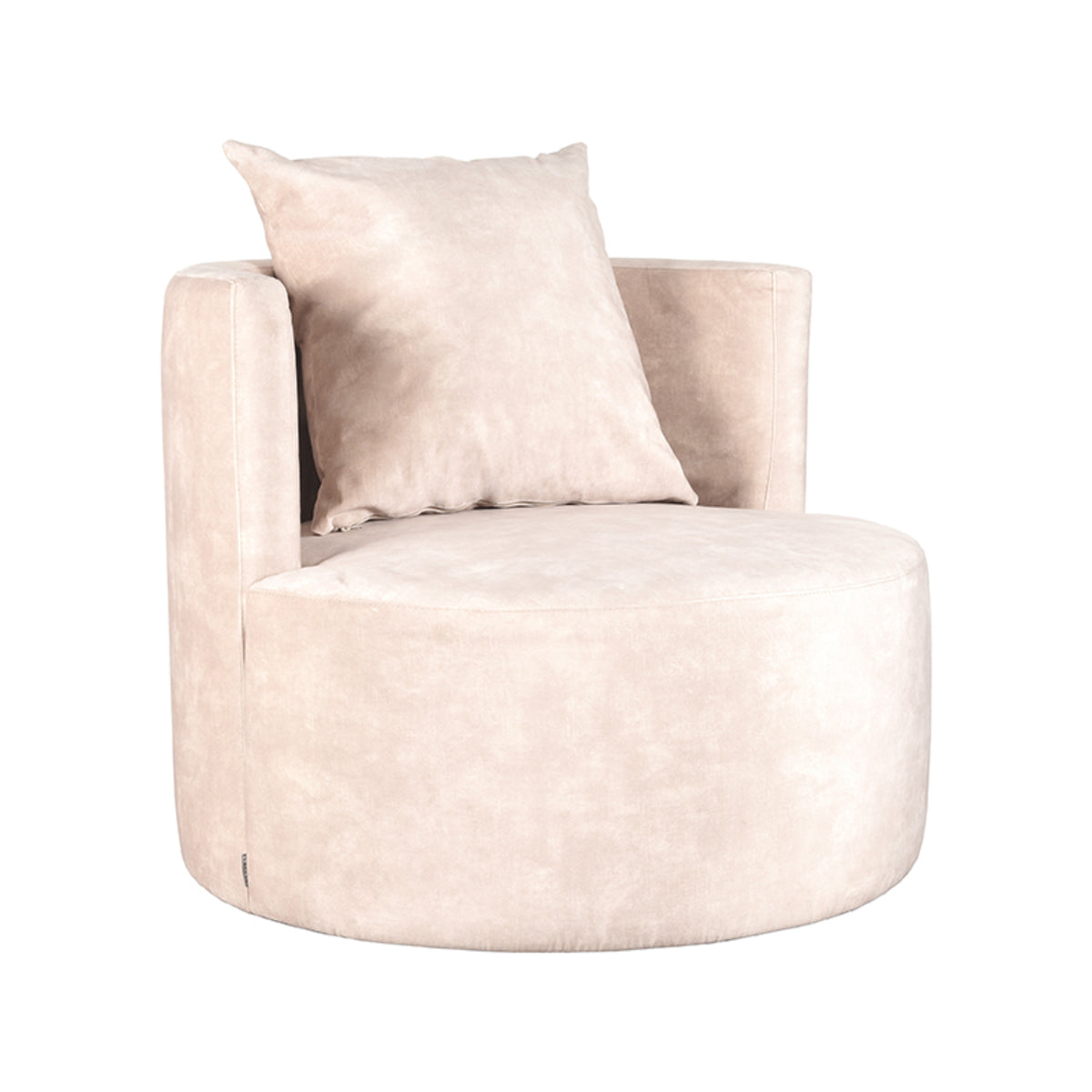 LABEL51 - Fauteuil Evy 90 cm - Naturel Velours