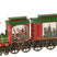 J-Line decoratie Trein + Muziek Kerstman - kunststof - mix -