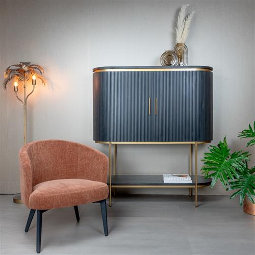 Anli-Style Tower living Albi coffeechair - Pearl copper