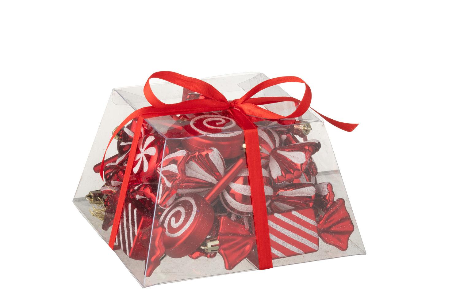 J-Line hanger Snoep - kunststof - rood - doos van 25