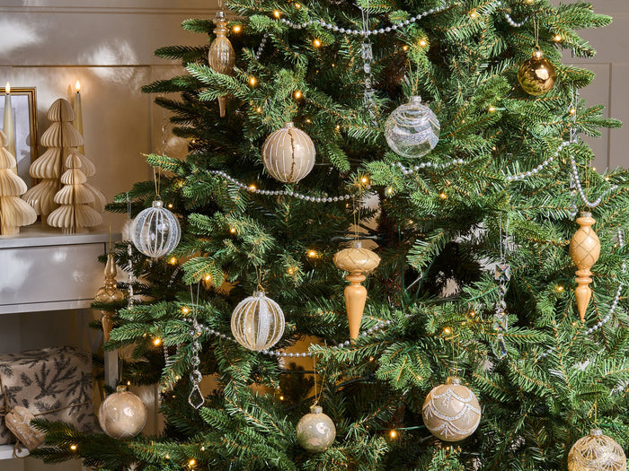 Beliani - BLING - Set van 35 kerstballen - Goud - Glas