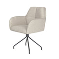 Puur Dannie draaistoel metaal spidert - off-white