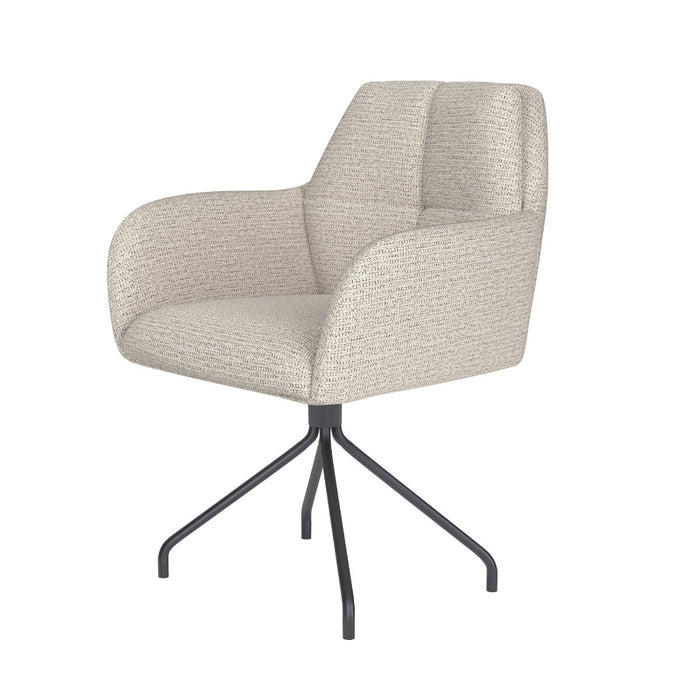 Puur Dannie draaistoel metaal spidert - off-white