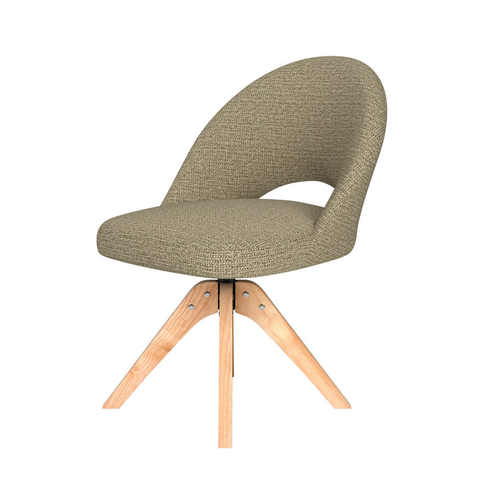 Puur Misty draaistoel hout - groen