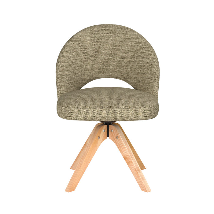 Puur Misty draaistoel hout - groen