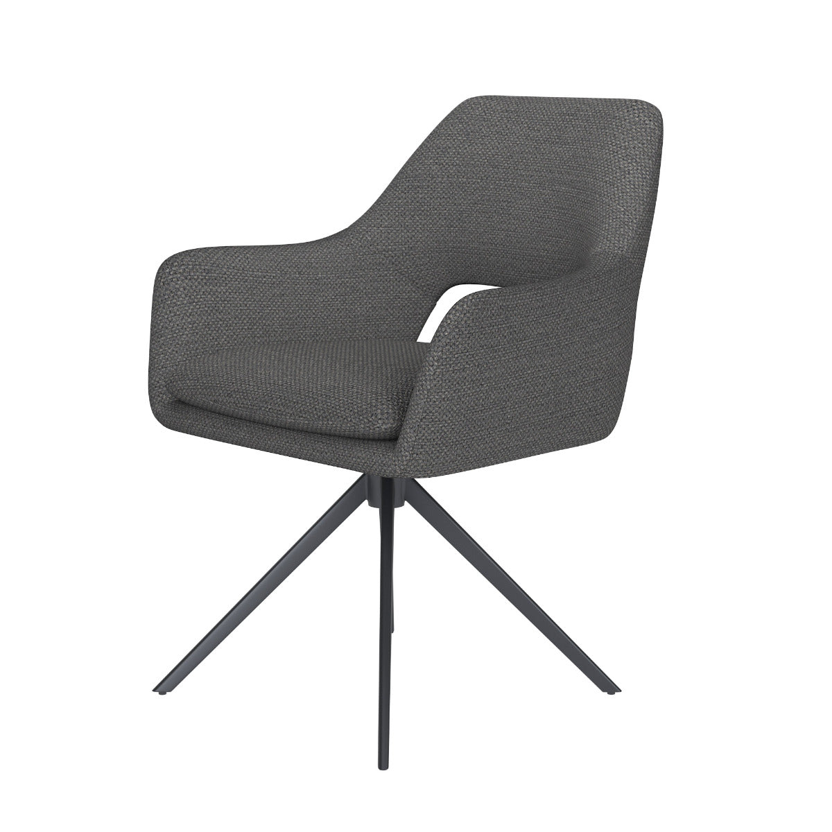 Puur Lana draaistoel metaal - grijs