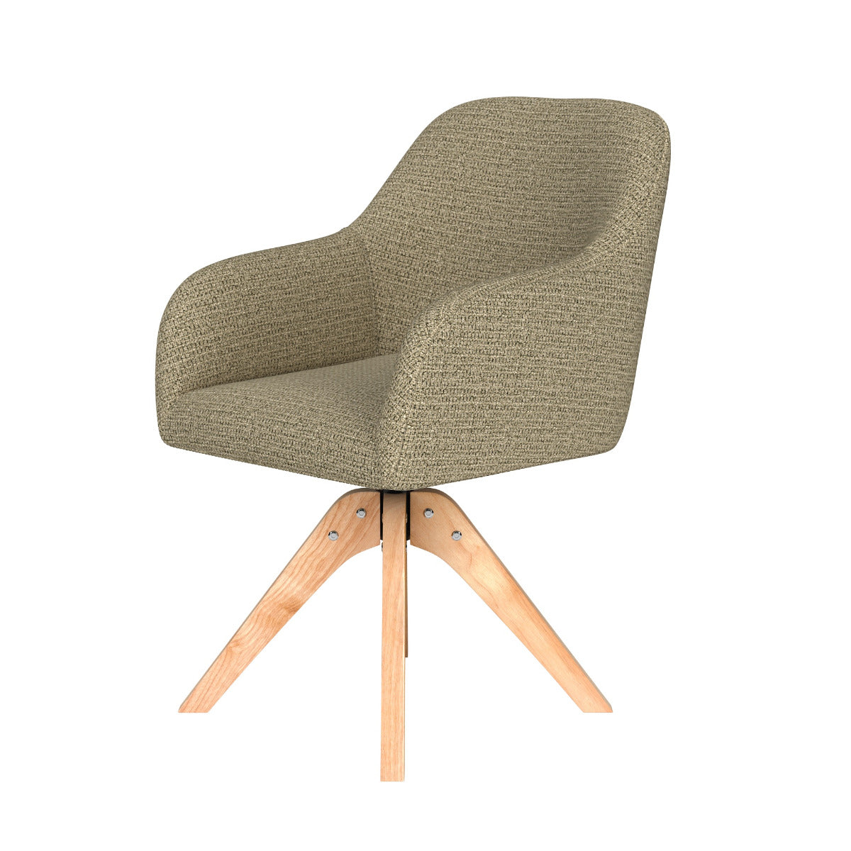 Puur Joanne draaistoel hout - groen