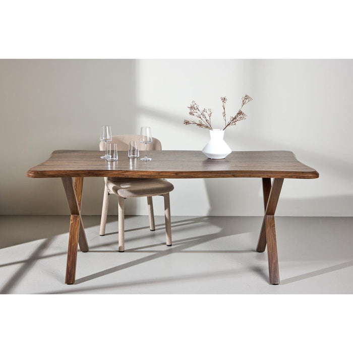 Svea - Malik organische eettafel - 180 x 90 cm - walnootlook