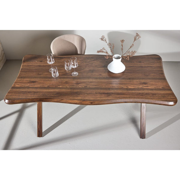 Svea - Malik organische eettafel - 180 x 90 cm - walnootlook