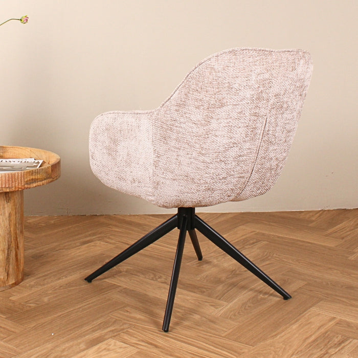 DS4U Joy draaibare eetkamerstoel - champagne