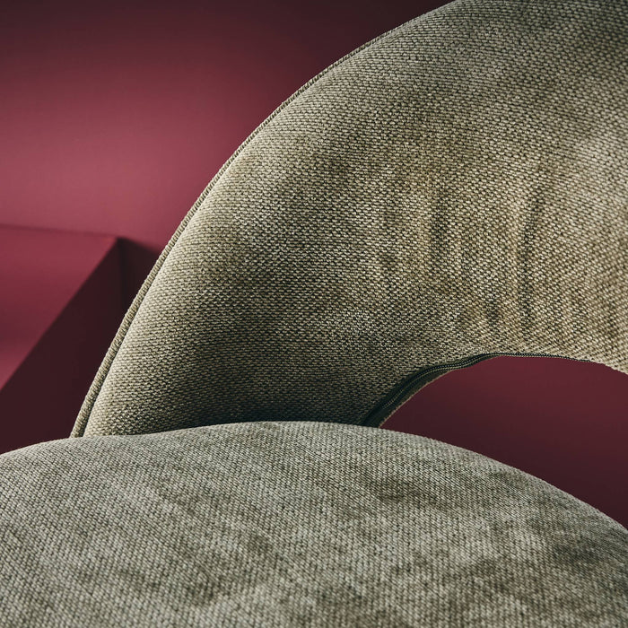 sweeek - Verstelbare stoffen barstoel met zwarte metalen basis (set