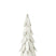 J-Line decoratie Kerstboom stukken - hout - wit - medium