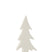 J-Line decoratie Kerstboom - keramiek - wit - medium