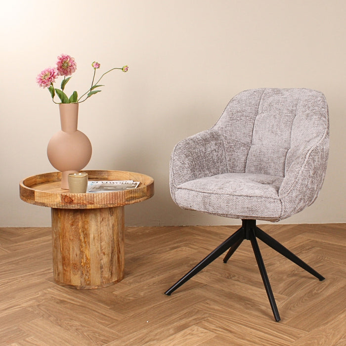 DS4U Joy draaibare eetkamerstoel - grijs