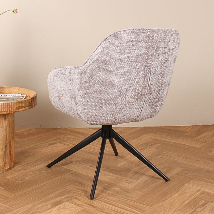 DS4U Joy draaibare eetkamerstoel - grijs