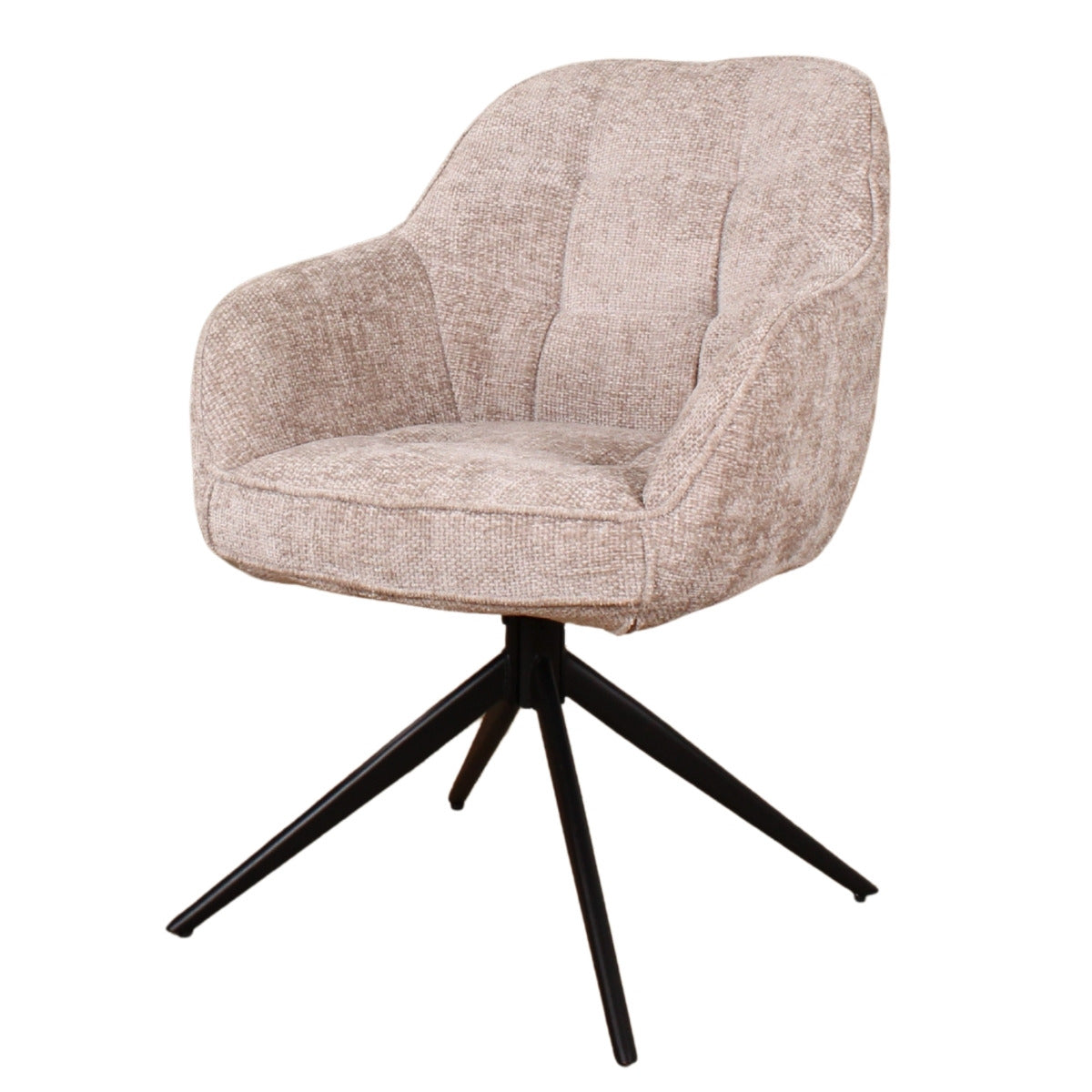 DS4U Joy draaibare eetkamerstoel - champagne